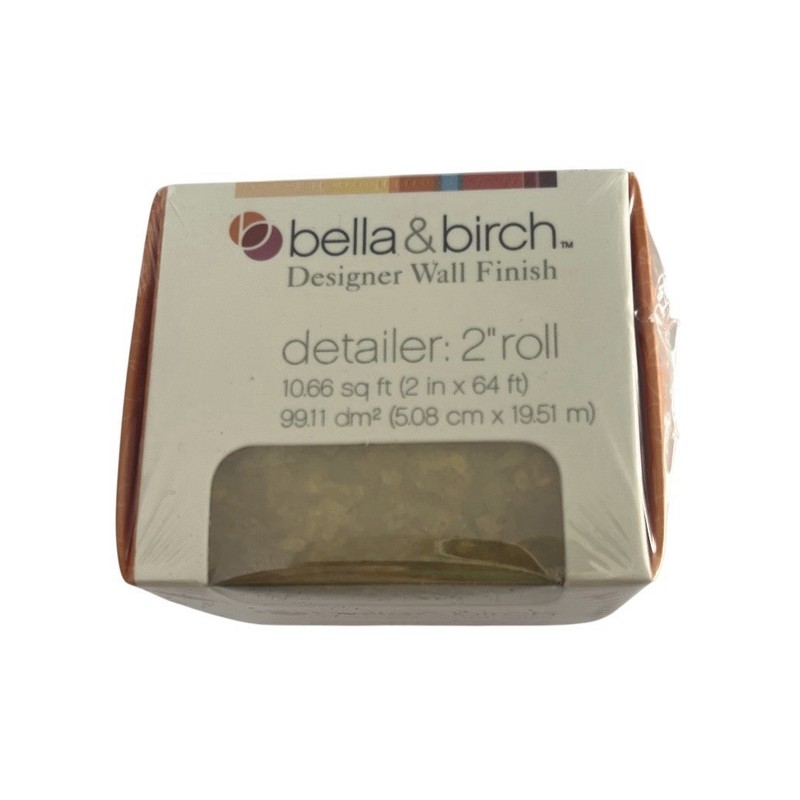 NEW Bella & Birch Designer Wall Trim Detailer 2″ Roll 10.66 Sq Ft Lemon Merenge