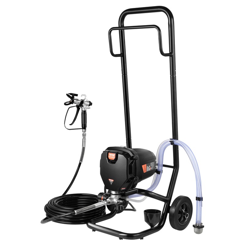 Stand Airless Paint Sprayer 750W / 3000PSI Electric Paint Sprayer With Cart