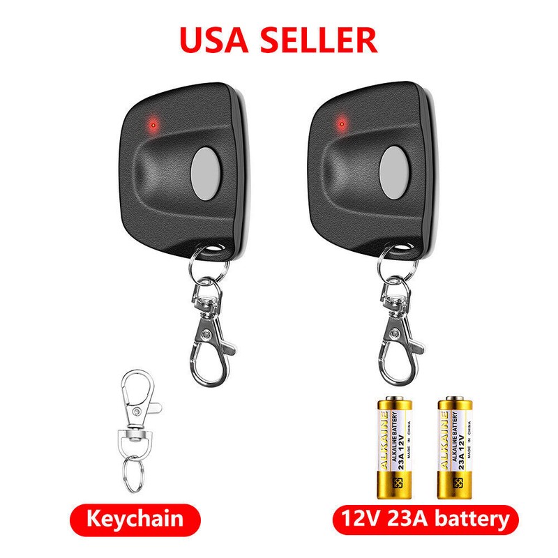 2x For Linear Multicode 10 Dip 300 MHz 3089 3070 Keychain Garage Door Remote gallery