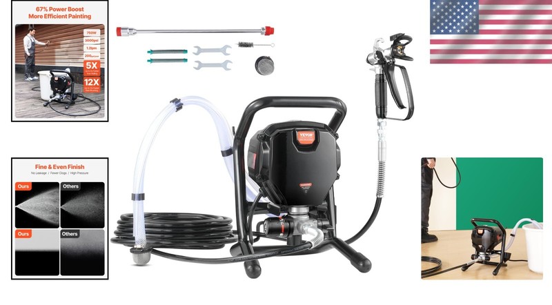 Durable 750W Stand Airless Paint Sprayer - Innovative and User-Friendly Design gallery