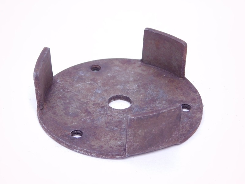 VINTAGE STEEL PLATE 3″ID ROUND Handrail Post WELD BRACKET FLANGE FLUSH MOUNT SI