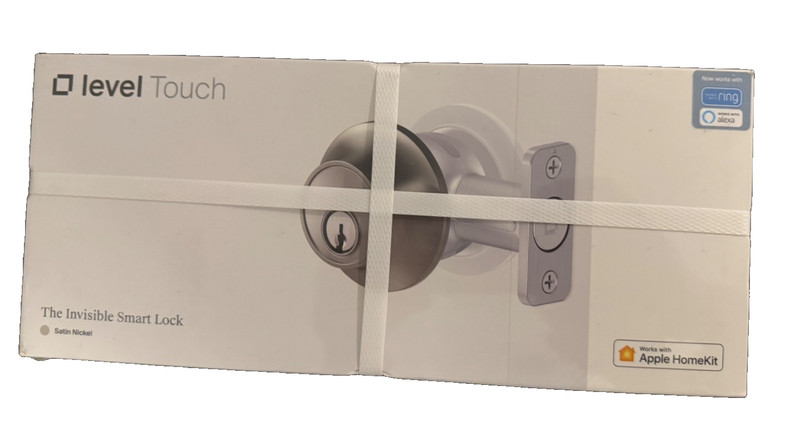 Level Touch Smart Lock Satin Nickel C-L12U B2 Apple HomeKit Alexa Ring New