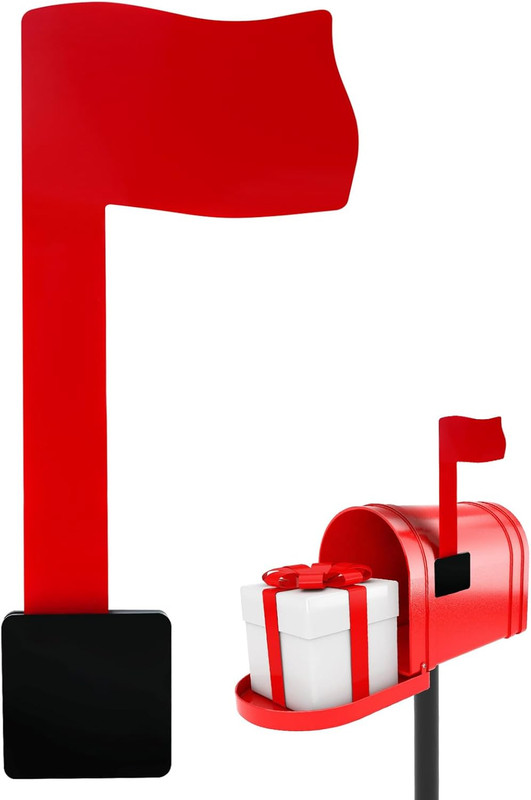 Easy-Install Mailbox Flag Replacement Kit - Upgrade Your Mailbox with a Red Flag gallery