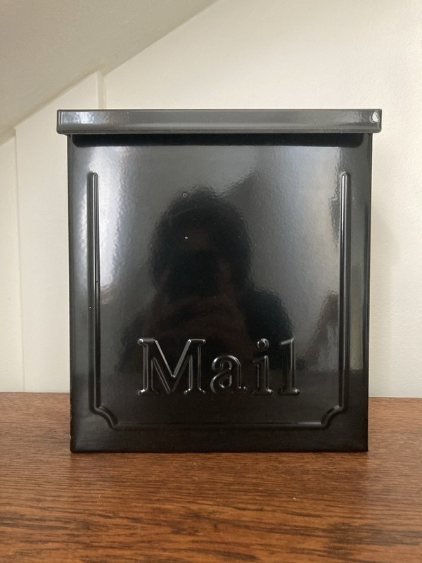 Architectural Mailboxes Townhouse Style Locking Black Steel Wall Mount Mailbox gallery