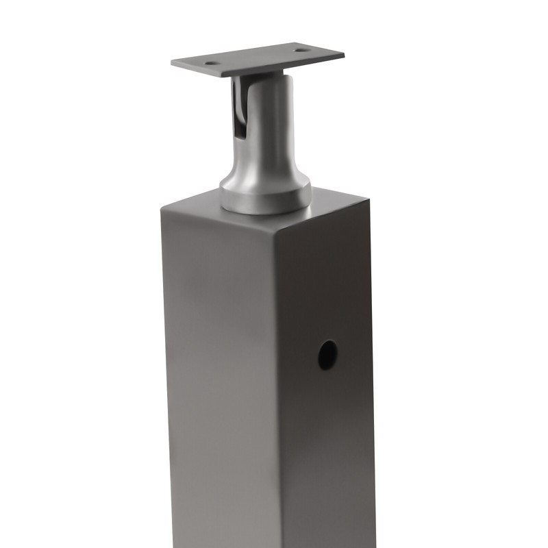 Steel Wire Rope Column 0-90° Adjustable Cable Railing Post Silver Handrail Stand gallery
