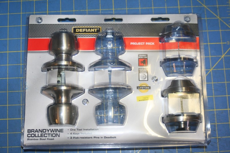 Defiant Stainless Steel Single Cylinder Keyed Entry Knob Handle One set only