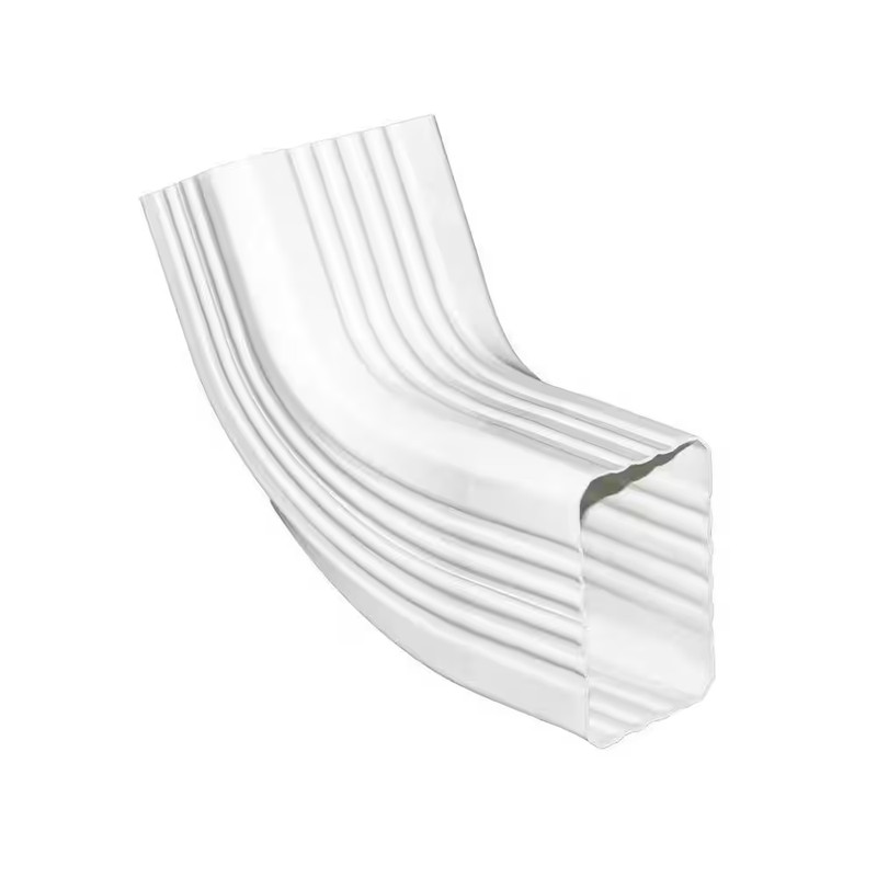 3 In. X 4 In. White Vinyl Downpipe - A/B Elbow gallery