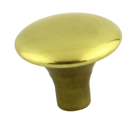 (5 Pack) 1-1/8 inch Original File Drawer Utility Knob Solid Brass