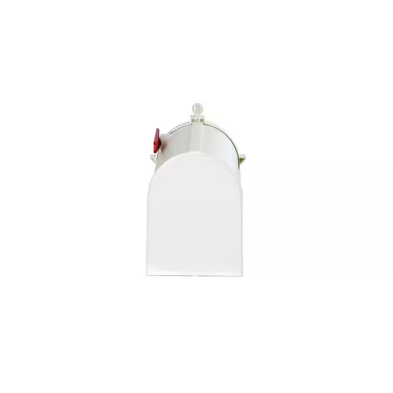Mailbox Large Plastic Post Mount USPS Approved Outdoor Mailbox Rustproof Durable gallery