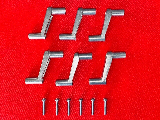 Mobile Home / RV Metal Window Crank Handle 1″ w/screws (6 pack)