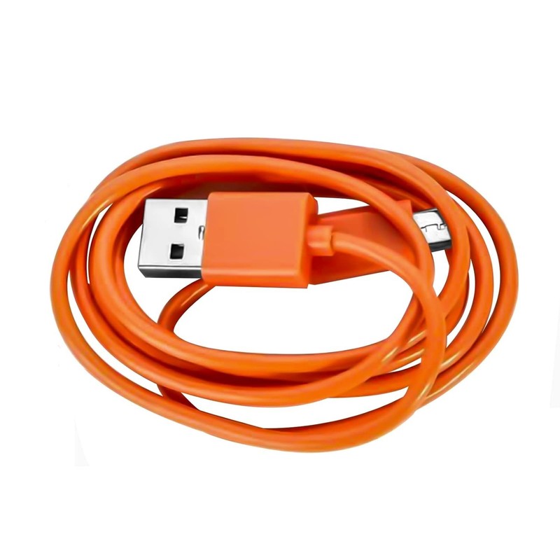Durable Portable Charging Cable for Ring Video Doorbell 2/3 Plus – 3.3ft Orange gallery