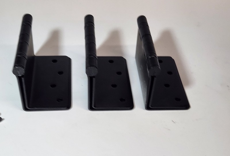 Offset Door Hinges, 4 Inches Expandable Door Hinges, 1/4" Radius Corner gallery