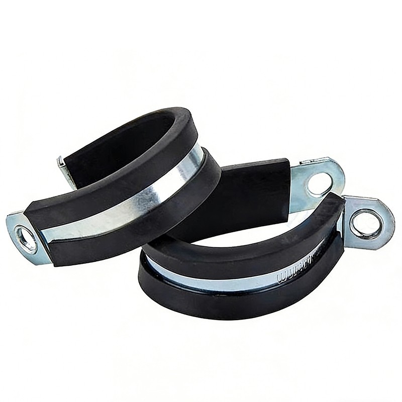 P Clips Rubber Lined Galvanized Iron Cable Mounting Hose Pipe Clamp Dia 6mm-55mm gallery