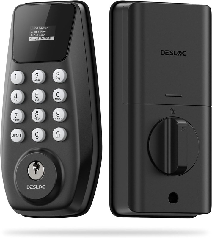 DESLOC Keyless Deadbolt Visual Display 100 Codes IP54
