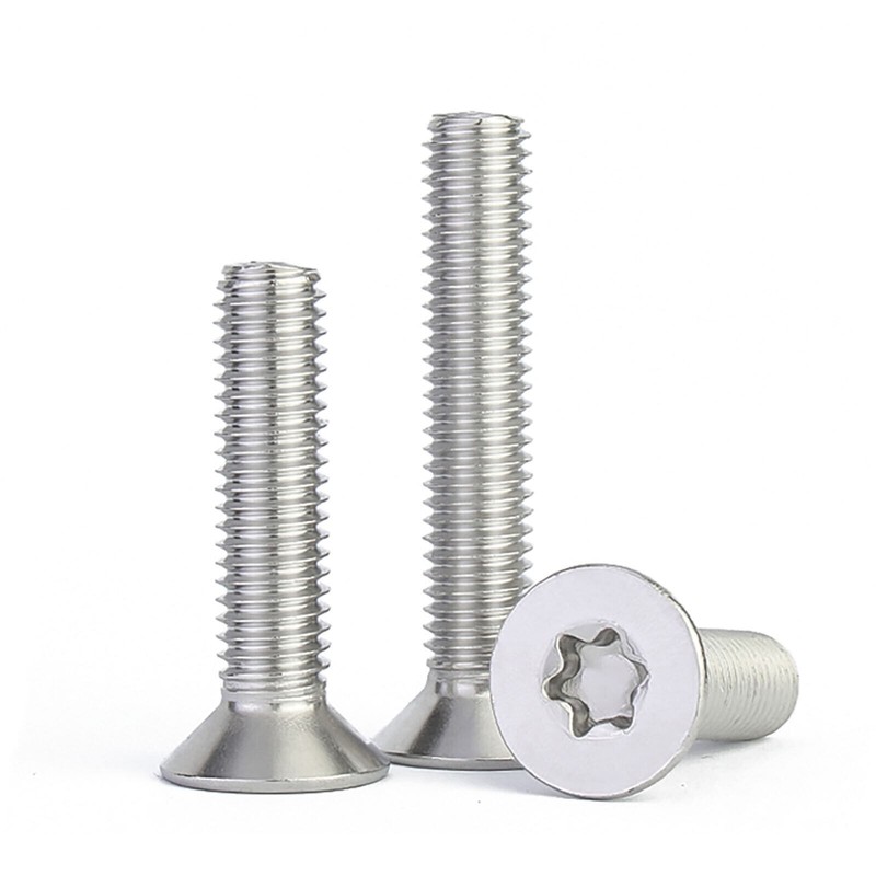M4 A2 Stainless Steel Torx Countersunk Machine Screws Six Lobe Din 965 4mm-80mm gallery