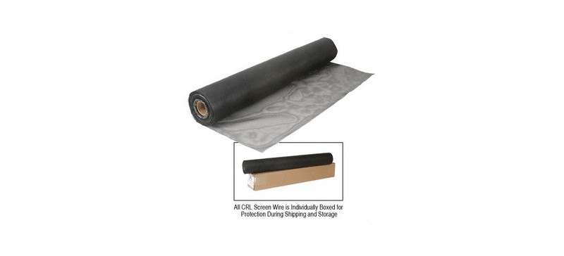 CRL MWC48 Charcoal 48″ Micro-Weave Insect Screen Mesh – 100 Foot Roll