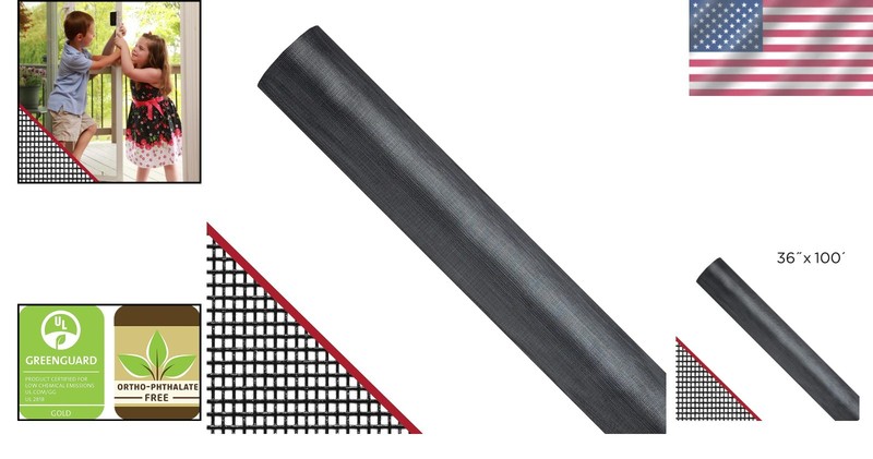 Long-Lasting Extra Strength Screen - 36x100 ft - Charcoal gallery