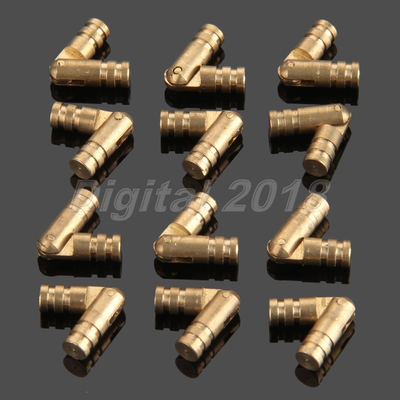 20Pcs Jewelry Box Case Hardware Decor Invisible Concealed Barrel Support Hinges