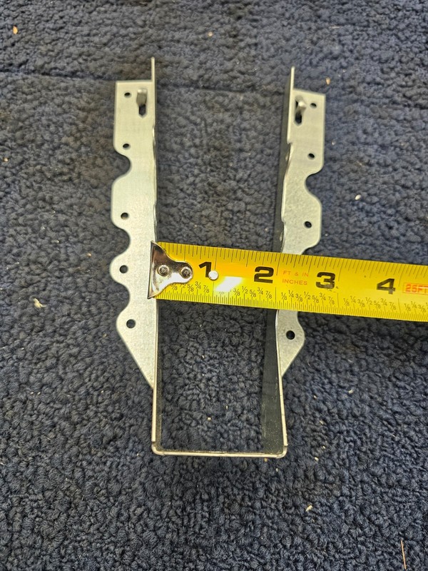 (QTY 4) Simpson Strong-Tie LU210: LU Galvanized Face-Mount Joist Hanger 2x10 gallery
