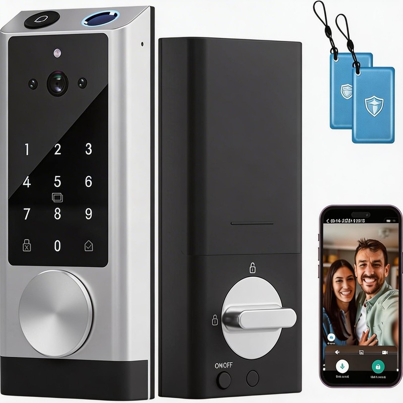 G1 StyleVideo Smart Lock with Camera & Doorbell, 6-in-1 Keyless Entry Door Lock$