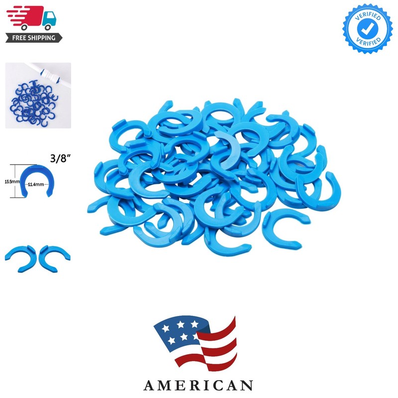 3/8 Inch Small Clip 50 pcs RO Water Accessory Tube Quick Connect Lock Clips C…