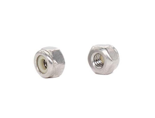 50pcs 1/4-20 Inch Nylon Inserted Self Locking Nuts - 304 Stainless 1/4-20 50pcs gallery
