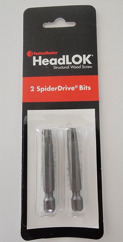 Headlok Spiderdrive Bits – 8 Point Star Bit for Headlok Screws (2 Pack)