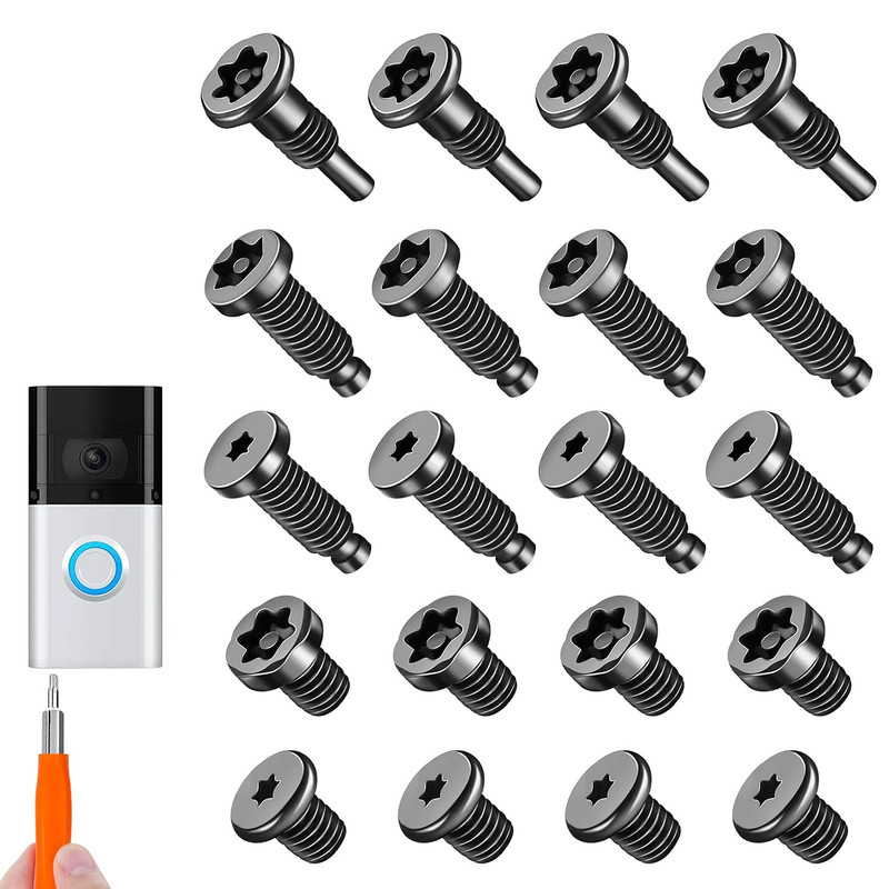 20Pcs Security Screws for Camera Doorbell Screws Replacement with Video Doorbell