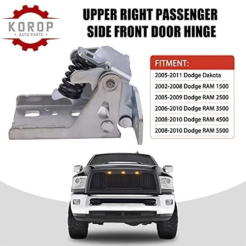 Upper Left Driver Side Front Door Hinge Fits for 2002-2008 Dodge RAM Left side gallery
