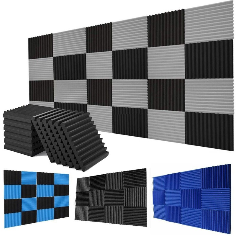 DIY Acoustic Panels Soundproof Studio Foam Wall Sound Absorbing Insulation Wedge
