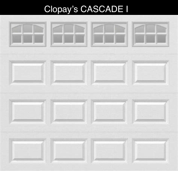 Custom Made Clopay Style CASCADE I Window Inserts 19” X 11 1/2” Laser-Cut, Set/4 gallery