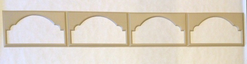 4 Amarr Cathedral Replacement Insert for Short Panel Amar Garage Door Wicker Tan