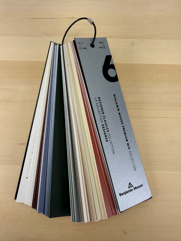 Benjamin Moore Premium Mix Collection Designer Classics #6 Sample Paint Fan Deck