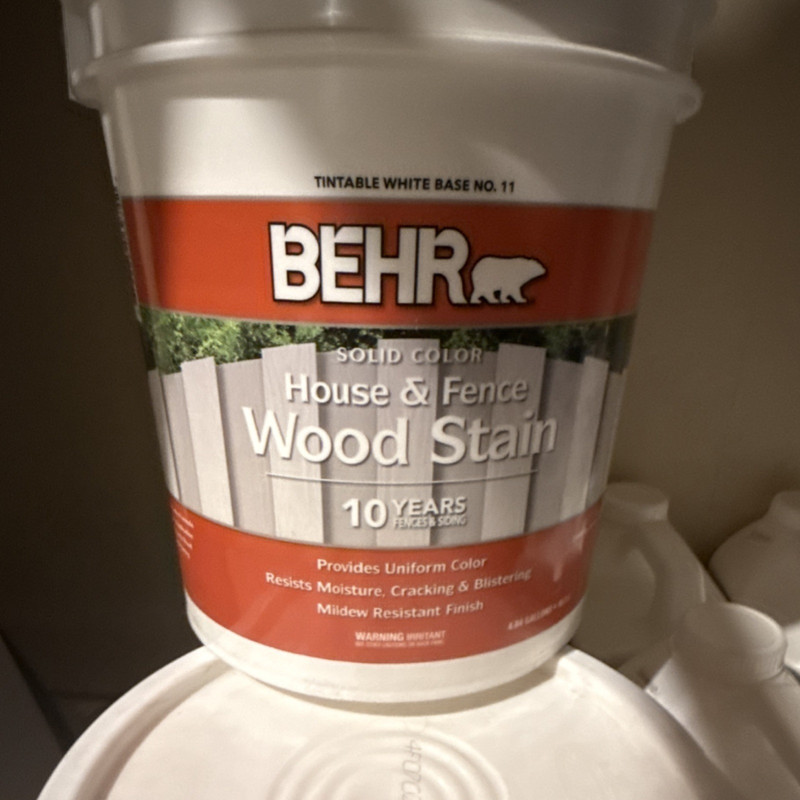 Behr Solid Color Tintable White Base No. 11 Stain 4.84 gal Water-Based