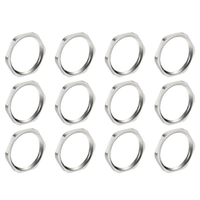 12PCS Cast Pipe Fitting Hex Locknut Nut NPT1/2″ Female Thread