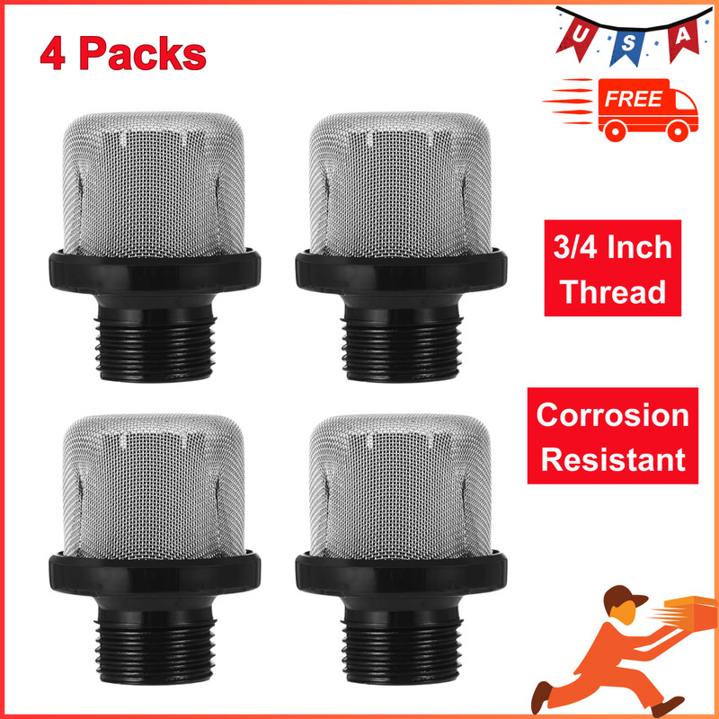 4 PCS 288716 Airless Paint Sprayer Inlet Suction Strainer For Magnum X5 LTS15 X7