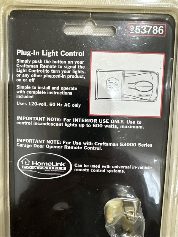 Craftsman Plug-In Light Control 953786 53876 gallery