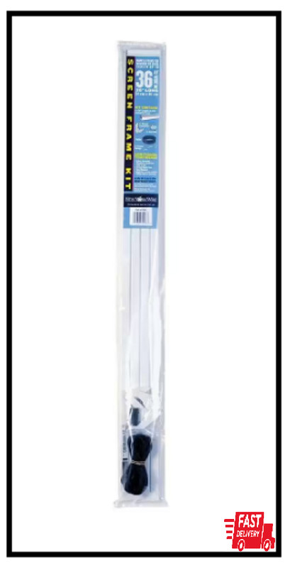 5/16 In. X 36 In. White Aluminum Screen Frame Kit