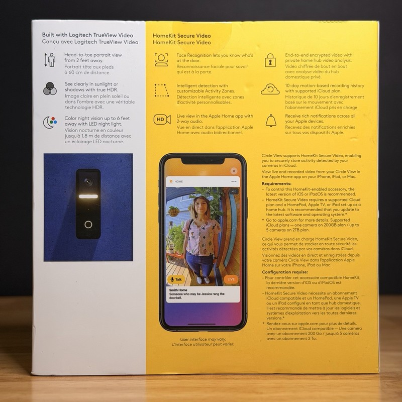 NEW Logitech Circle View Wired Smart Doorbell 961000484 Apple HomeKit SEALED gallery