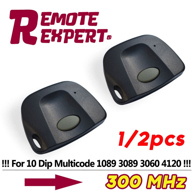 1/2PC Garage & Gate Door Remote Control Opener Transmitter 10 digit EZ Code M300