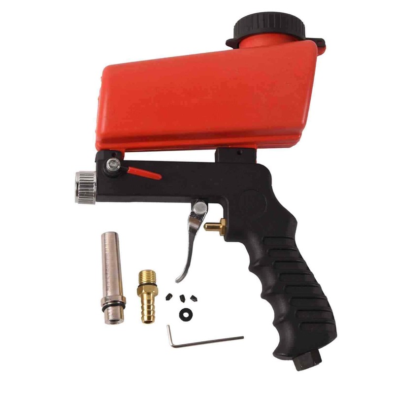 Portable 1/4″ Handheld Air Compressor Speed Sand Gun Blaster Sand Spray Blasting
