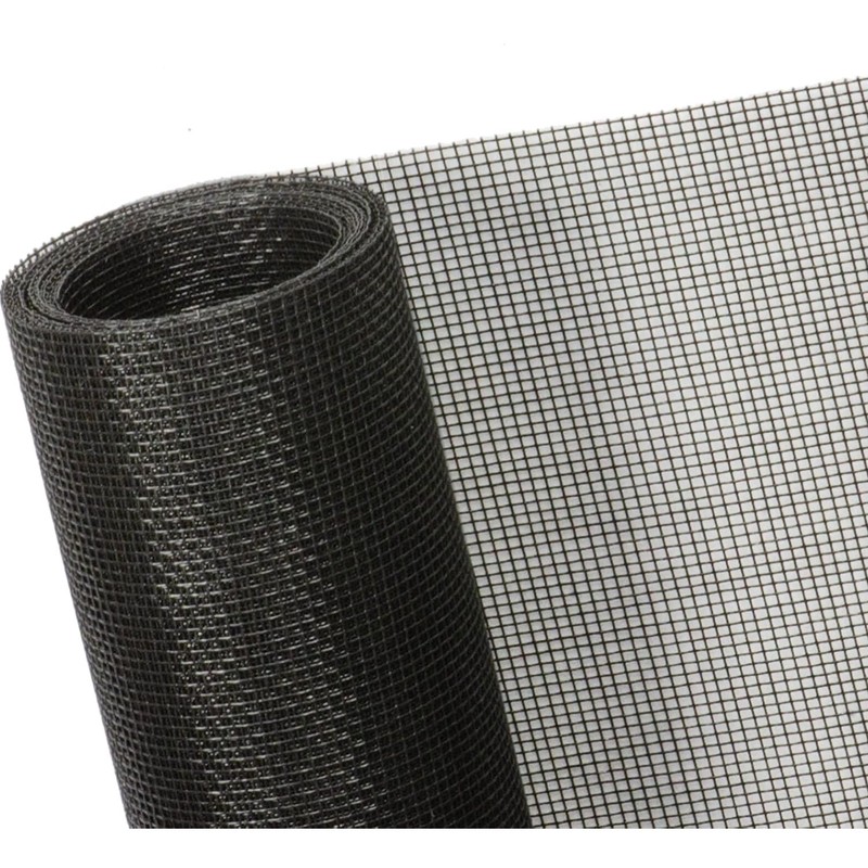 Window Screen Replacement 48″x118″ Fiberglass Mesh Charcoal