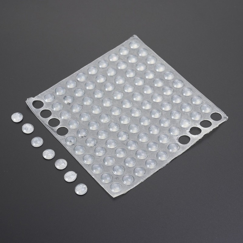 100Pcs Silicone Feet Pads White Impact Resistant Absorber for Kitchen Use