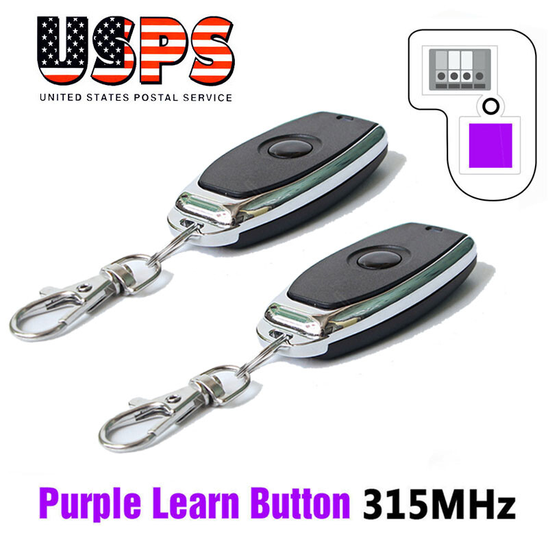 Remote For Chamberlain 371LM LiftMaster Garage Door Opener Purple Learn Button