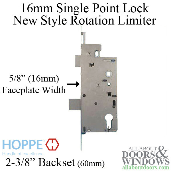 Hoppe Mortise Lock Single Point Mortise Lock 1″ Deadbolt Throw 2-3/8″ Backset
