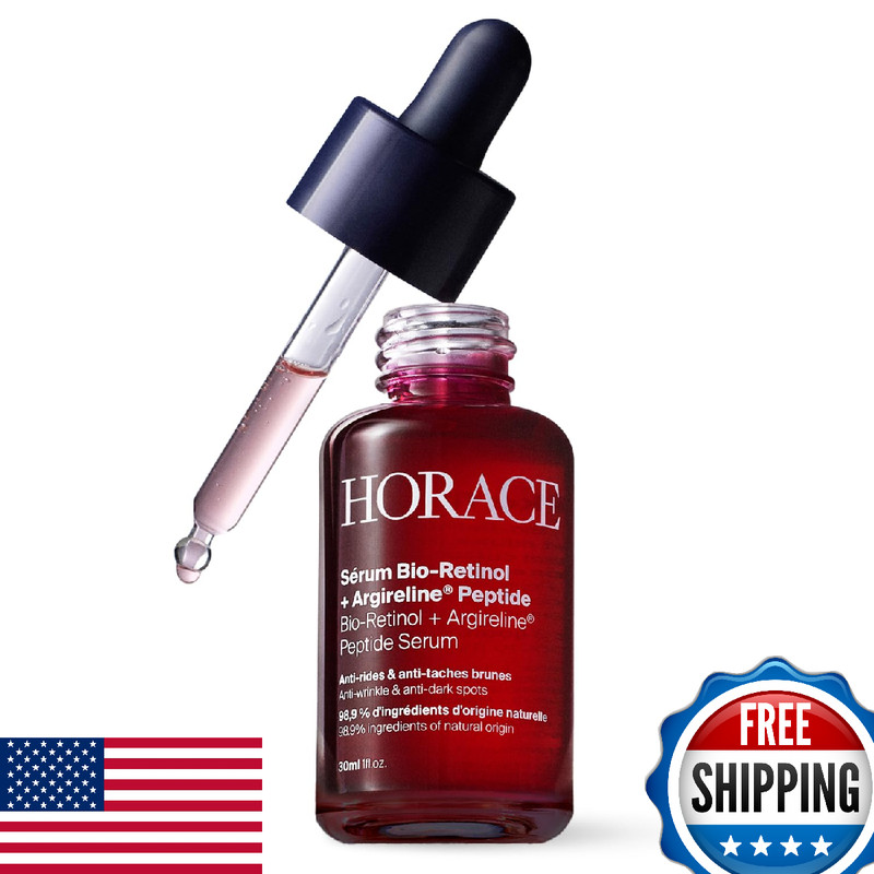 HORACE Bio-Retinol + Argireline Peptide Face Serum for Men – For Wrinkles, Dark