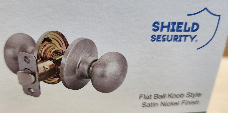 Shield Security 913853 Flat Ball Knob Style Satin Nickel Finish (Qty 10) gallery