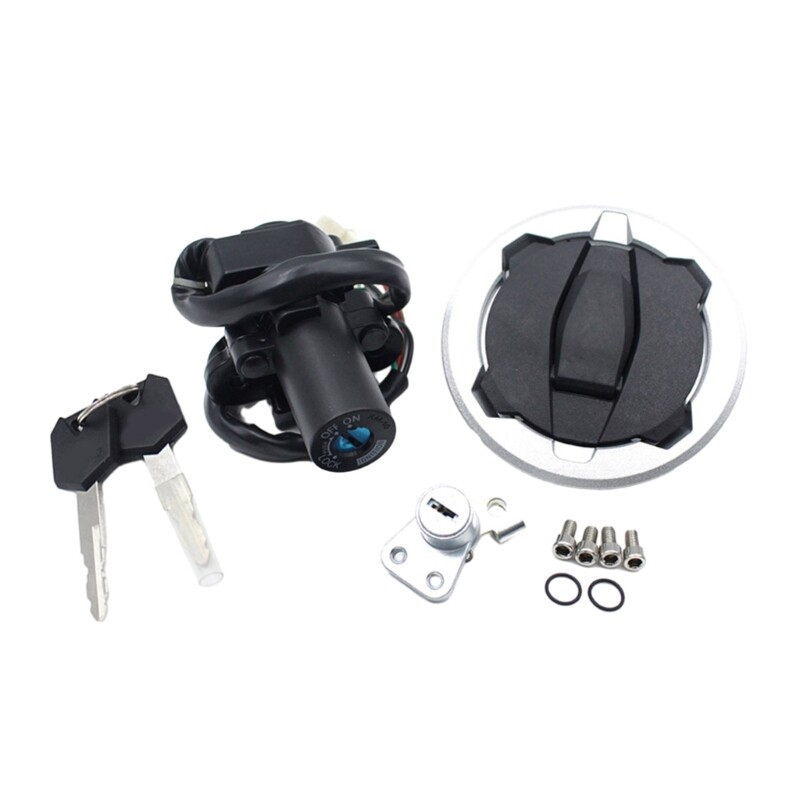 Easy to Install Lock Set Durable & Waterproof Lock Durable Fuel Caps for KLE300