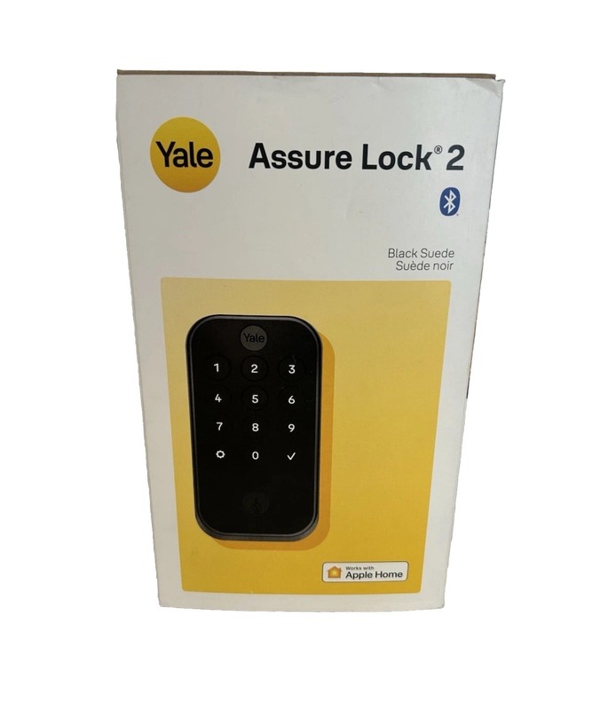 New Yale Assure Lock 2 Bluetooth Keypad Lock YRD410-BLE-BSP – Black Suede