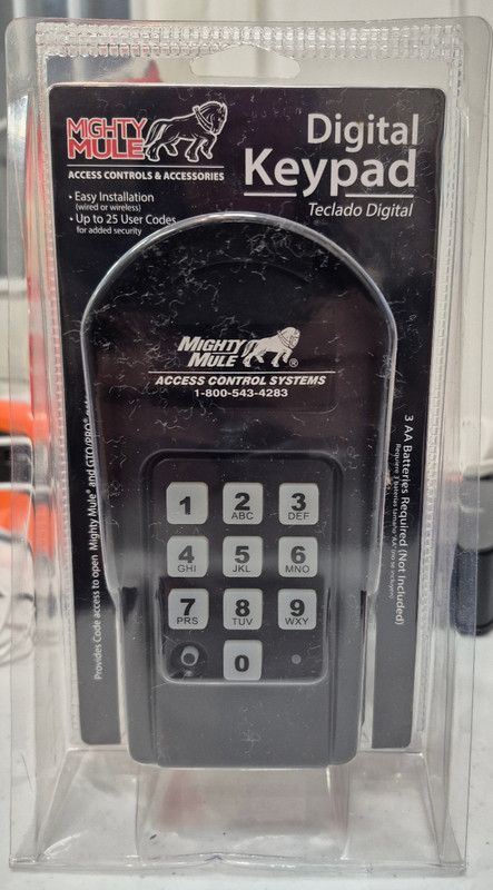 Wireless Digital Keypad (FM137), Black, 25